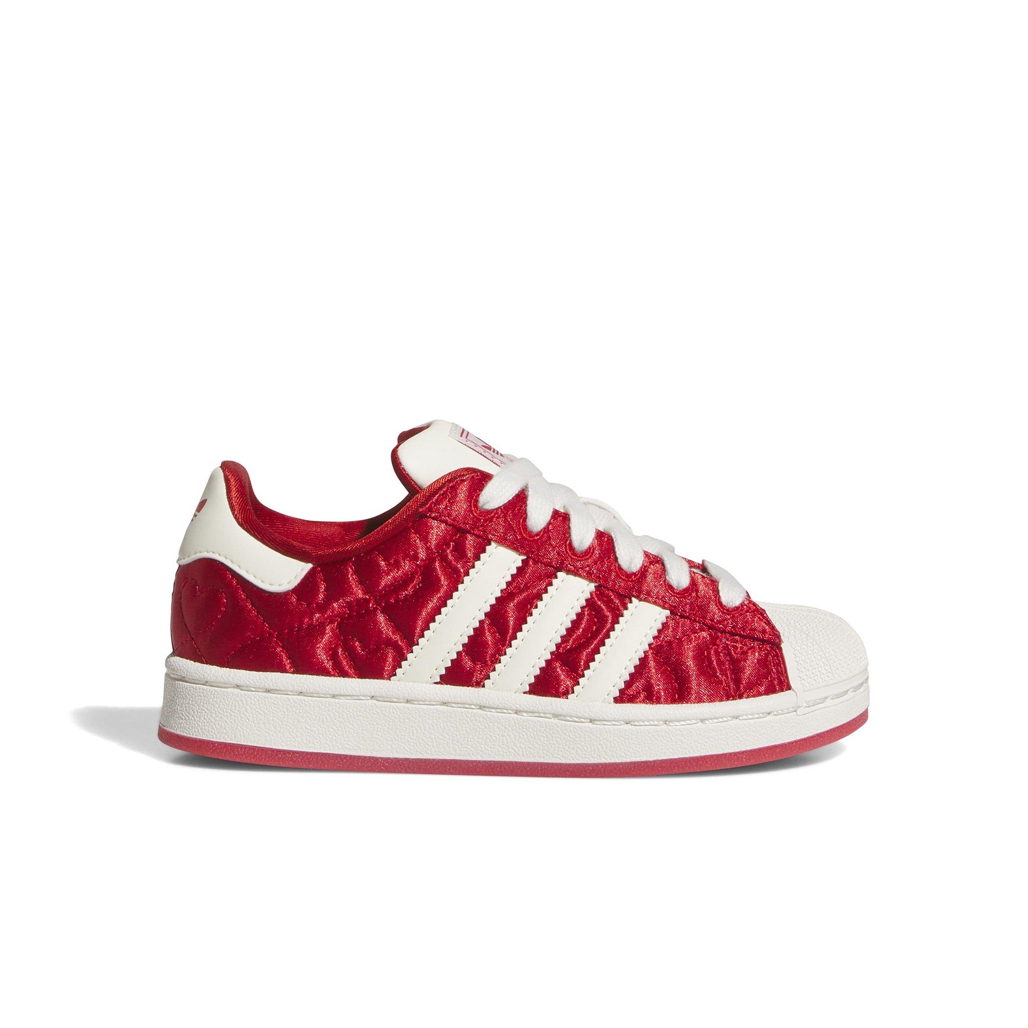 adidas Originals Superstar II "Better Scarlet/White/Core Black" Preschool Girls' Shoe - RED/WHITE